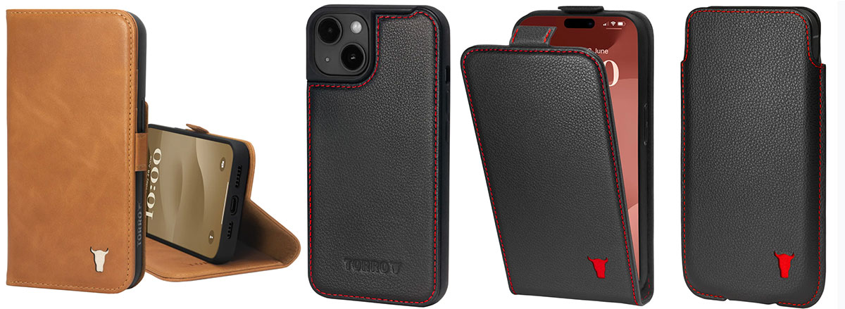 Torro Leather iPhone 15 Case - Hrdě kožené pouzdro iPhone 15 řada