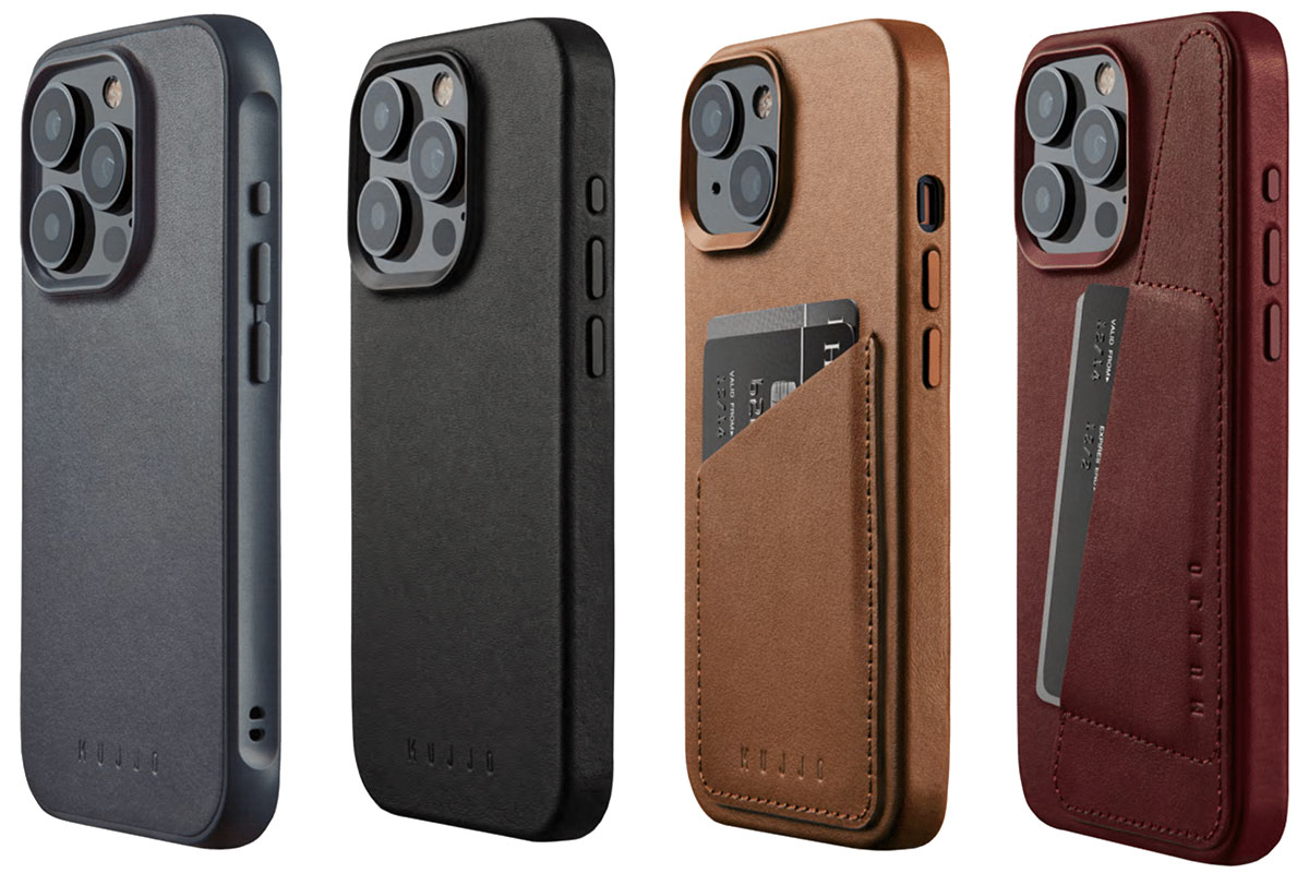 Mujjo Full Leather Case pro iPhone 15 - Stylová kožená pouzdra pro iPhone 15