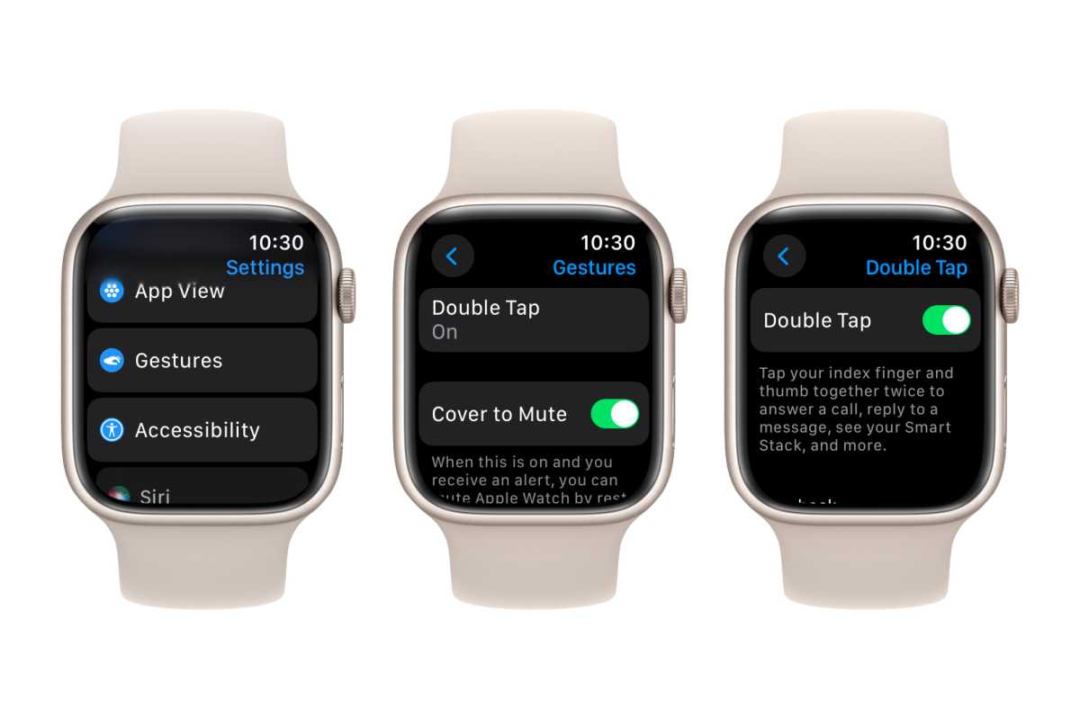 Nastavení Apple Watch Double Tap
